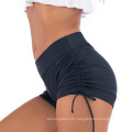 Wrinkle Fashion Design wholesale luxury designer solid color vintage swim shorts women 2021wrinkle swimwear shorts